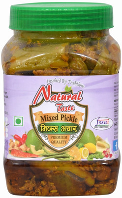 Natural Taste Mix vegetable pickle organic pickle homemade 800gm- 800 gms Mixed Vegetable Pickle(800 g)