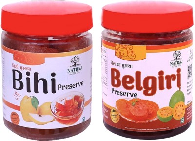 NATRAJ The Right Choice BIHI & BELGIRI Murabba 500gm (Pack of 2) = 1kg Immunity Booster Bel Murabba(2 x 250 g)