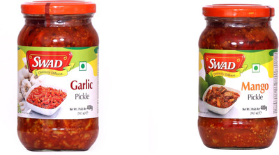 SWAD Combo Of Delicious Garlic, Mango Pickle(2 x 400 g)