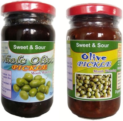 R S Jyoti olive and whole olive combo Olive Pickle(2 x 250 g)