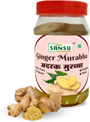 Sansu Ginger Murabba, Adrak Murabba, Homemade Organic Ginger Murabba(500 g)