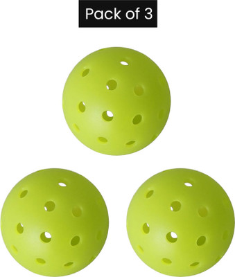 SSUCA 40 Hole Pickleball Ball Set Green High Bounce Durable Rotational Ball Outdoor Pickleball Ball(3Balls)