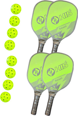 BSM Combo Of 2 Green Pickleball Paddle Pickle Ball Racquet Wood Pickleball Bat Pickleball Paddle