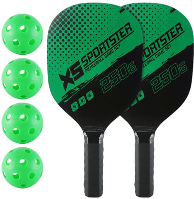 keycraze Pickleball Paddles Kit with 4 Balls & Portable Bag Pickleball Paddle