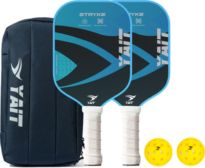 Yait Sports Stryke Pickleball Paddle & Ball Set | FREE Bag | 13 mm Fiberglass|AIPA Approved Pickleball Paddle