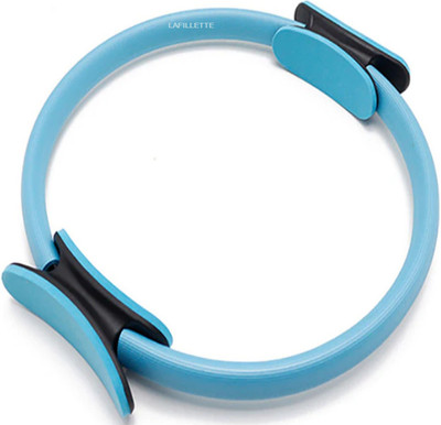 LAFILLETTE Yoga Pilates Fitness Ring For Full Body Toning Thighs /Abs/Legs Comfortable With Non Slip Dual Grip Pilates Ring(Blue)