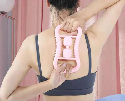 GJSHOP Yoga Ring with Roller Ball Great for Yoga, Mobility, Pilates, Stretch & Support Pilates Ring(Pink)