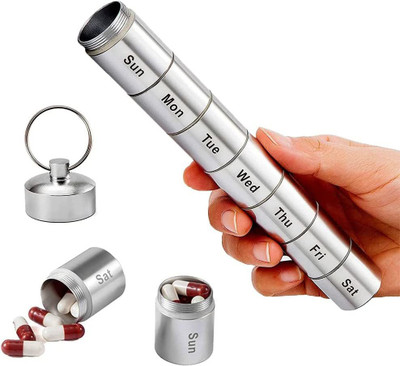 RABBONIX 07 Pill Box(Silver)