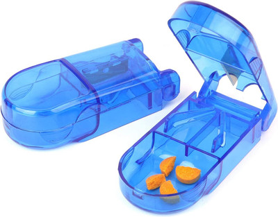 bagsio 7 Transparent pill cutter pocket friendly pill cutter Pill Box(Multicolor)