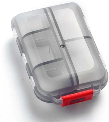 AILEXIM 10 Compartments Travel Friendly Flip Design Pill Case | Mini Pocket Size Medicine Organizer Pill Box(Multicolor)