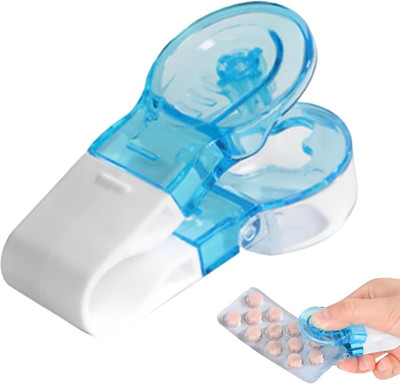 STHITI 1 Capsule Remover Pill Dispenser Storage Box Pill Puncher Tool Pill Box(Multicolor)