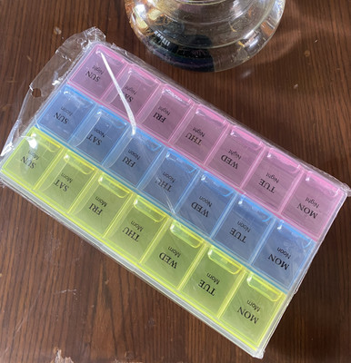 uKoon 12 DAY PILL BOX 3 TIME IN 1 WEEK PACK OF 1 Pill Box(Multicolor)