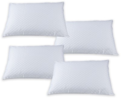 AYKA Plain Cotton Filled Zipper King Size Pillow Protector(4, White)