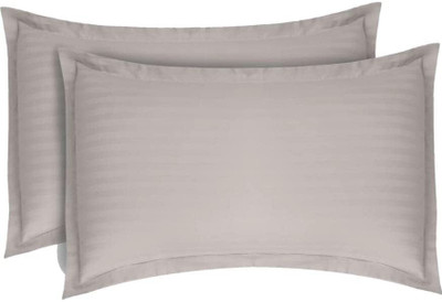 PRAKHARYA Satin Pillows Cover(71 cm*45 cm, Pack of 2, Silver)