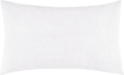 GADDA CO Plain Cotton Filled Zipper Standard Size Pillow Protector(1, White)