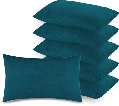 GADDA CO Cotton Pillows Cover(46 cm*72 cm, Pack of 6, Green)