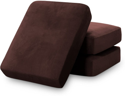 ROOMY SALES Foam Solid Cushion Pack of 3(Brown)