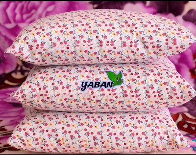 YABAN LUXURY Polyester Fibre Floral Sleeping Pillow Pack of 3(PRINT)