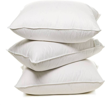 YPOLOIPO Microfibre Solid Sleeping Pillow Pack of 3(White)