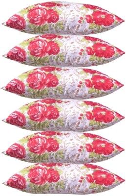 KVASTRA Polyester Fibre Stripes Sleeping Pillow Pack of 6(Multicolour ox559)