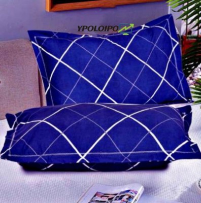 YPOLOIPO LUXURY Polyester Fibre Solid Sleeping Pillow Pack of 2(Blue)