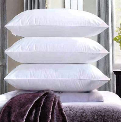 Urmila Creation Microfibre Sleeping Pillow Pack of 3 Solid LUXURY(White)