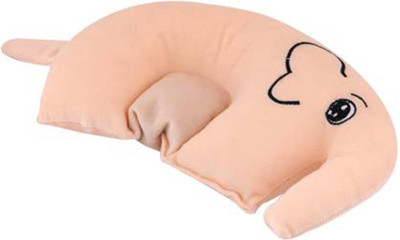 AR ASHIOR Mustard Seeds Solid Baby Pillow Pack of 1(Grey)