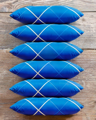 Urmila Microfibre Sleeping Pillow Pack of 6 Solid LUXURY(Blue)