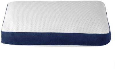 Snug Stuff Luxury Memory Foam Geometric Sleeping Pillow Pack of 1(White)