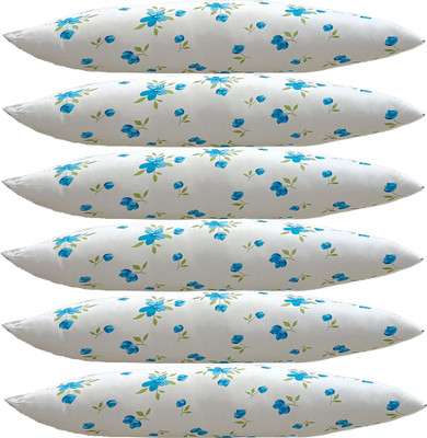 SANJU BROTHER Microfibre Abstract Sleeping Pillow Pack of 6(BLUE PATTI)