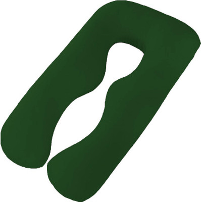Mom's Moon Microfibre Solid Pregnancy Pillow Pack of 1(Dark Green)
