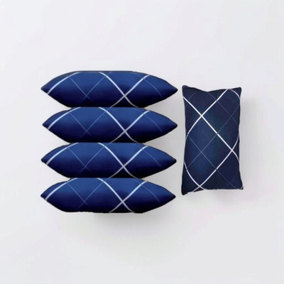 kuihome Microfibre Sleeping Pillow Pack of 4 Abstract luxury(Blue)