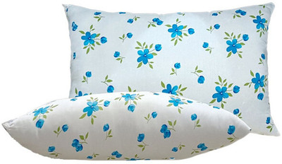 SANJU BROTHER Microfibre Floral Sleeping Pillow Pack of 2(Blue)