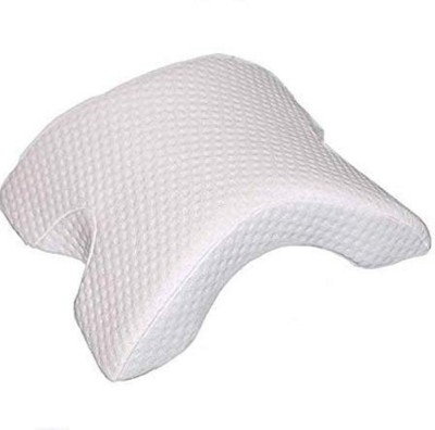 JENY Foam Abstract Sleeping Pillow Pack of 1(White)