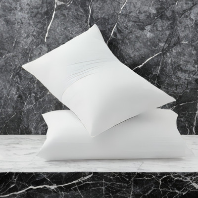 GUNVAR INDIA PRIVATE LIMITED LUXURY Polyester Fibre Solid Sleeping Pillow Pack of 2(White)