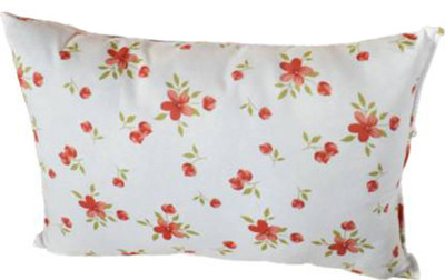 brightjex Microfibre Solid Sleeping Pillow Pack of 1(Orange Flowers)