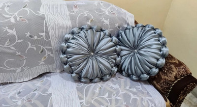 GTX Microfibre Cushion Pack of 2 Solid(Silver)