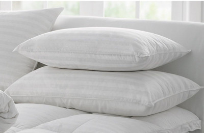 BHEBHA Pillow Set || Comfort And Support Pillow Microfibre Stripes Sleeping Pillow Pack of 2(White 31)