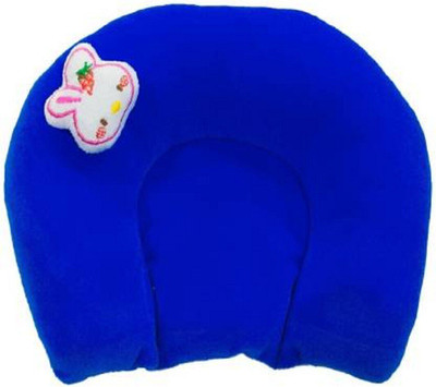KidVibe Foam Solid Baby Pillow Pack of 1(Blue)