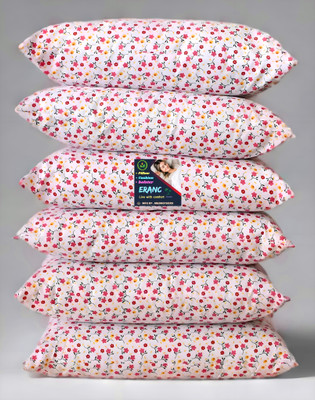 ERANC LUXURY Polyester Fibre Abstract Sleeping Pillow Pack of 6(Multicolor)