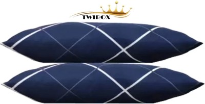 TWIROX LUXURY Polyester Fibre Floral Sleeping Pillow Pack of 2(Blue)
