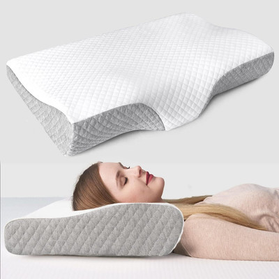 Flipkart SmartBuy Memory Foam Solid Orthopaedic Pillow Pack of 1(Grey)