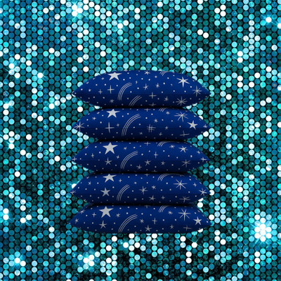 CATHROL Polyester Fibre Sleeping Pillow Pack of 5 Abstract 5 Pillows(Blue)