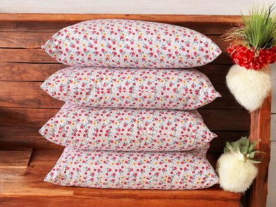 Urmila Creation LUXURY Polyester Fibre Abstract Sleeping Pillow Pack of 4(Printed)