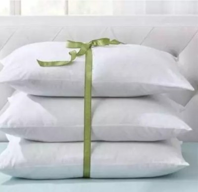 YPOLOIPO LUXURY Polyester Fibre Solid Sleeping Pillow Pack of 3(White)