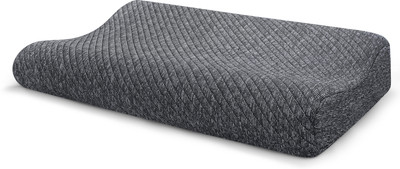 Twinkido Memory Foam Solid Sleeping Pillow Pack of 1(Grey)