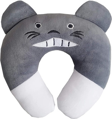 D Clouds New Born Baby Soft Neck Pillow for Head Shaping Memory Foam Smiley Baby Pillow Pack of 1(Grey)
