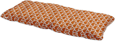Vargottam Polyester Fibre Geometric Chair Pad Pack of 1(Orange1)