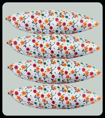 Urmila Creation Microfibre Floral Sleeping Pillow Pack of 4(Multicolor)