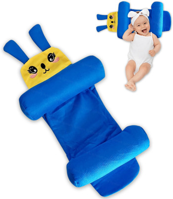Synlark Polyester Fibre Baby Pillow Pack of 1 Animals Baby Neck Pillow(Royal-Blue)